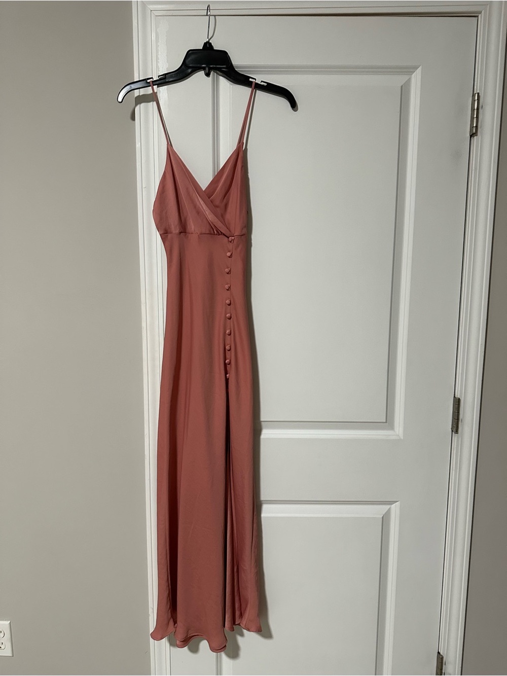 Zara Dusty Rose Spaghetti Strap Maxi Dress